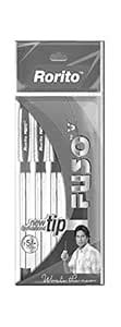 Rorito Fuso V Ball Pen, Black - Pack of 5 : Amazon.in: Office Products