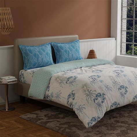 Buy BICHAUNA Amelia Cotton 4Pcs Printed Double Bed-In-A-Bag Set from ...