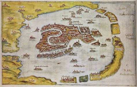Venetian Lagoon Map, 1649-50