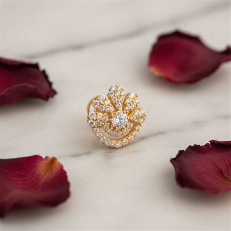 Heer 925 Silver Nose Pin for Women | Wizzowl Jewellery