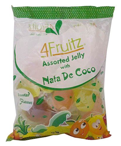 4Fruitz Assorted Nata Jelly Pouch Pack 300 Gm(Pack Of 1) : Amazon.in ...
