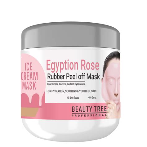 Buy BEAUTY TREE Egyptian rose Rubber Peel Off Mask for face 400 gms ...