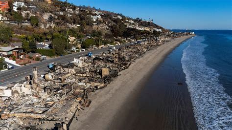 Photos show devastation to Malibu's iconic beachfront homes after ...