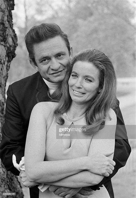 American country singer Johnny Cash with his wife June Carter... News ...