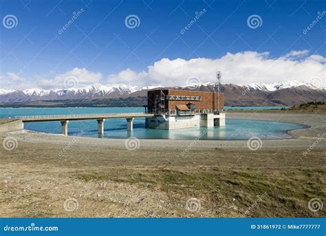 Lake Pukaki, Hydro Power Station, New Zealand Stock Photo - Image of ...