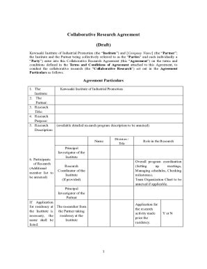 Fillable Online Template Partner Agreement Fax Email Print - pdfFiller