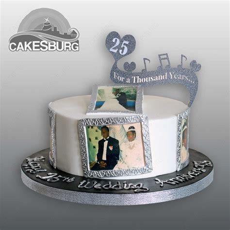 Silver Wedding Anniversary Cakes Silver Wedding Anniversary Cake 25th