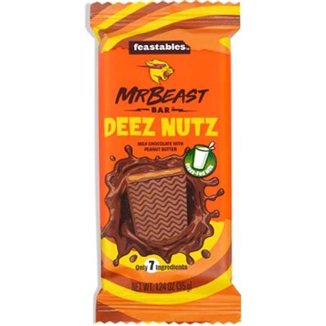 Mr. Beast Deez Nuts With Peanut Butter Covered With Delicious Smooth ...