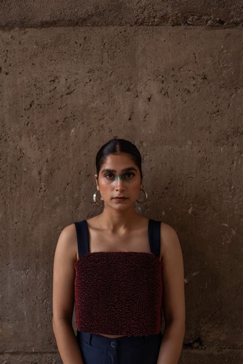 Navy Crop Top – Somya Goyal
