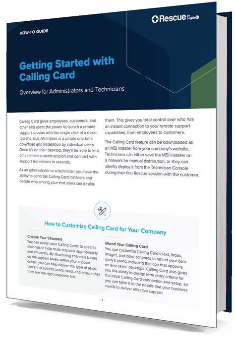 Rescue's Calling Card Feature | LogMeIn Rescue