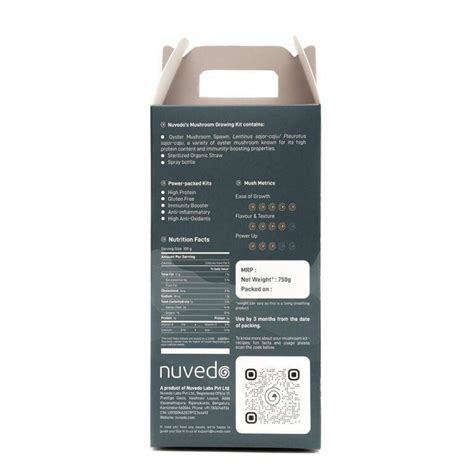 Nuvedo High-Protein Oyster Mushroom Growing Kit | CBD Store India
