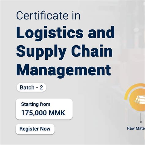 Certificate in Logistics and Supply Chain Management. Batch -2, Thidar ...