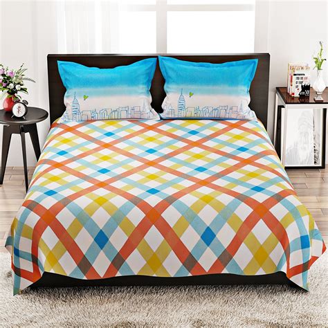 Portico New York lilly Stellar Multicolor Printed Cotton Double ...