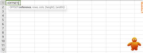Image result for Excel Offset Function Example Graphs
