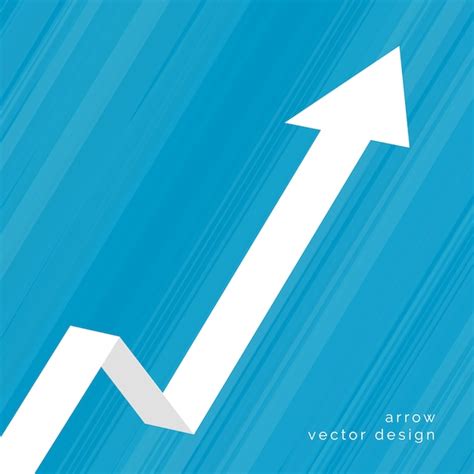 Upward moving arrow business background | Free Vector