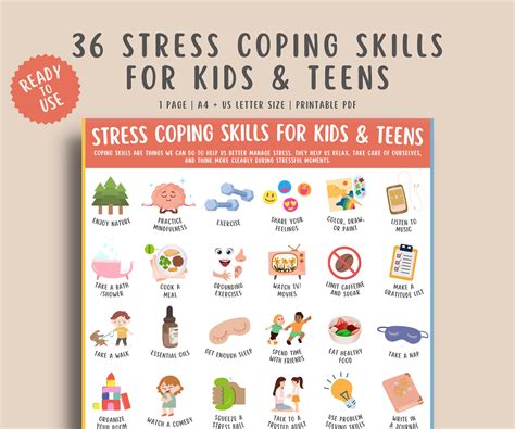 36 Stress Management Coping Skills for kids & Teens – MindSpace