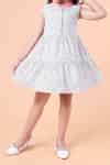 Buy Multi Color Cotton Sleeveless Floral Print Dress For Girls by ...