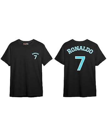 Buy Kiddin Kids T-Shirt/Ronaldo Jersey Front and Back Print/Football ...