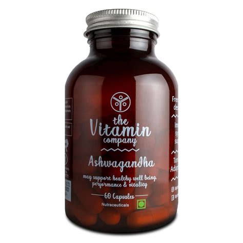 Buy The Vitamin Company Ashwagandha, 60 Capsules | 19 Minutes Delivery ...