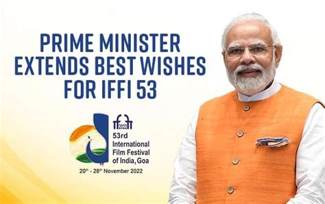 Prime Minister Narendra Modi extends best wishes for IFFI 53