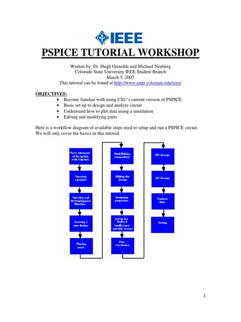 Image result for PSpice Tutorial PDF
