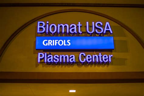 Grifols Donor Pay Scale | BIOMAT USA - CGSSON