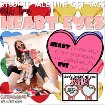 All the HEART Eyes!! {EDITABLE Valentines Gift Tag!!} by Kelsey Crow