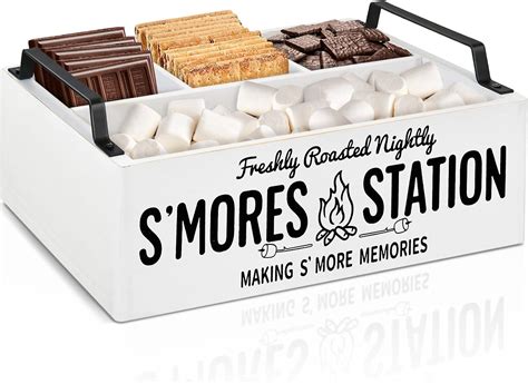 Amazon.com: Kueehuo S'Mores Station, Farmhouse S'mores Bar Holder with ...