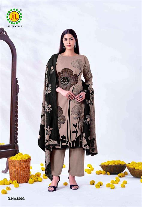 Jt Nigaar Vol 8 Exclusive Designs Rayon Suit Catalog Wholesalers