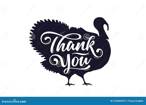 Thank You.Turkey Illustration Isolated On White Background ...