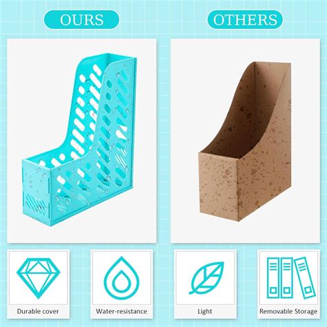 Glenmal 6 Pcs Plastic Magazine File Holder India | Ubuy