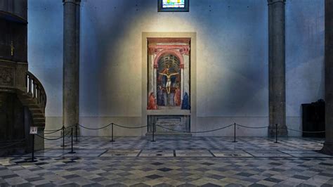 Masaccio Holy Trinity Image Of The Holy Trinity, Detail Of The Head Of