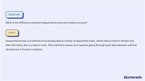 Image result for Differentiate Between Sequential Access File and Random Access File