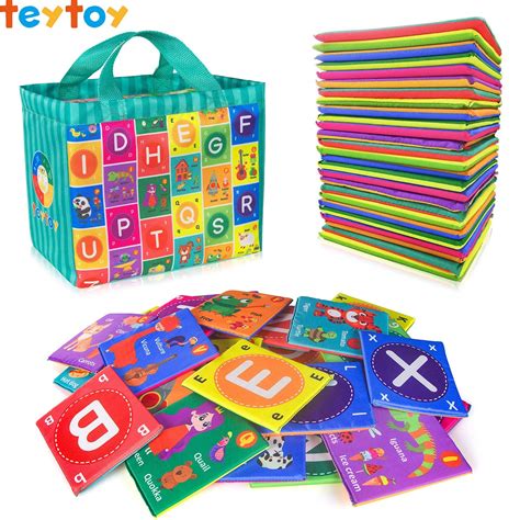 Teytoy Alphabet Flash Cards Soft Baby Flash Cards Abc Learning ...