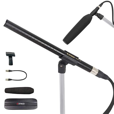 Shotgun Microphone, SYNCO MIC D2 Hyper Cardioid Directional Shotgun Mic ...
