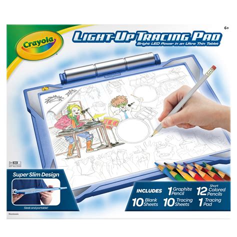 Crayola Light-Up Tracing Pad, Blue, Art Set, Holiday Toy, Gifts for ...