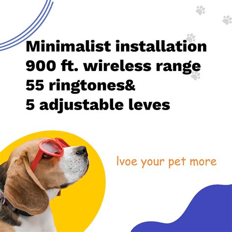 Buy crown paw Wireless Doorbell, Dog Potty Training, Super-Light Touch ...