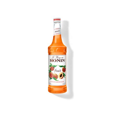 Monin Peach Syrup 1L Plastic Bottle - The Kitchen Barista & Gifts