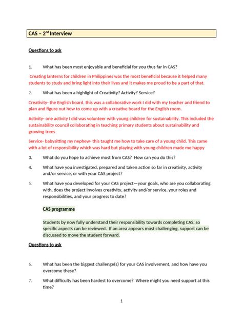 Image result for CAS Interviews