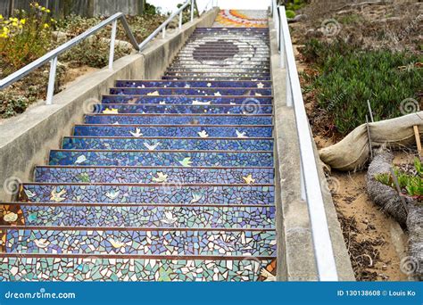 Mosaic Stairway, San Francisco in 16th Avenue Tiled StepsMosaic ...