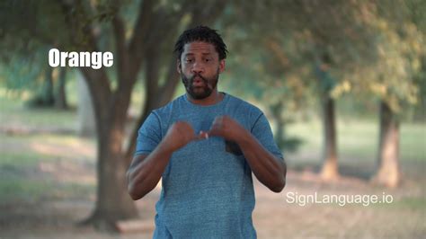 orange in ASL - Example # 8 - American Sign Language