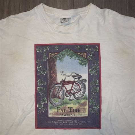 Fat Tire Beer Shirt Tour De France Route Bike Tour | Fat Tire Bike