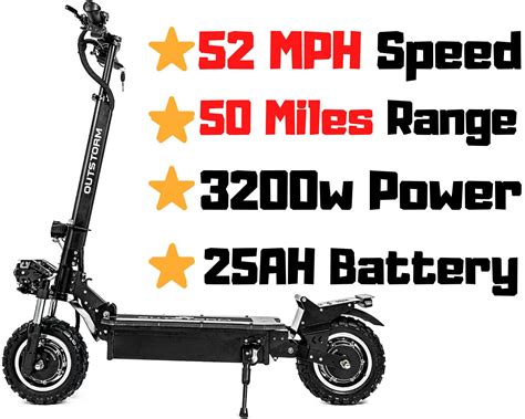 OUTSTORM MAXX Pro Folding Off Road Electric Scooter | Fast Electric Scooters for Adults ...