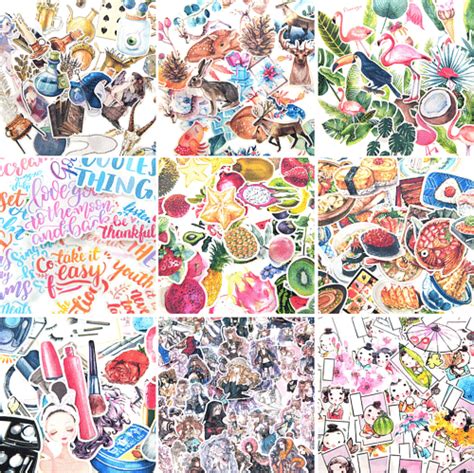 Buy Cute illustration stickers for kids scrapbook junk bullet travelers ...