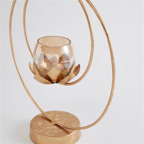 Buy Corsica Kamal Metal Lotus Tier Candle Holder from Corsica by Home ...