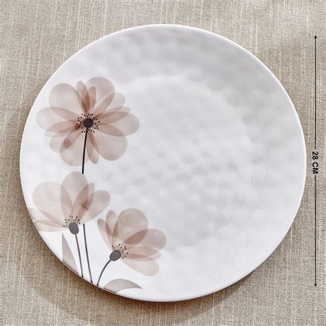 Buy Meadows Monalisa Melamine Floral Print Dinner Plate - 28cm from ...