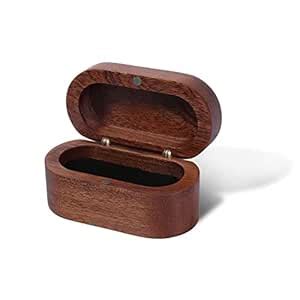 SAVITA Walnut Wood Guitar Pick Case Holder with Magnetic Opening ...