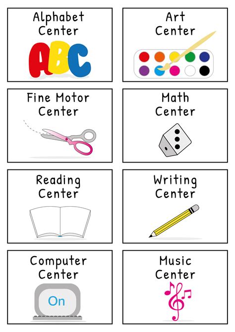 Classroom Center Signs 的图像结果