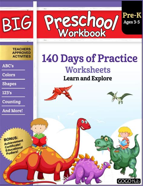Buy Big Preschool Workbook: Ages 2-5, 140+ Worksheets of PreK Learning ...