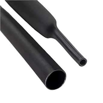 Kable Kontrol Heat Shrink Tubing - 1" - 4 Ft Long, Black Polyolefin - 4 ...